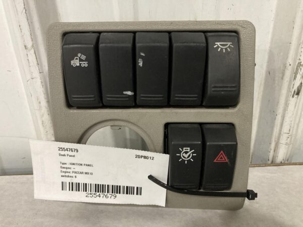 Peterbilt 579 Ignition Panel Dash Panel