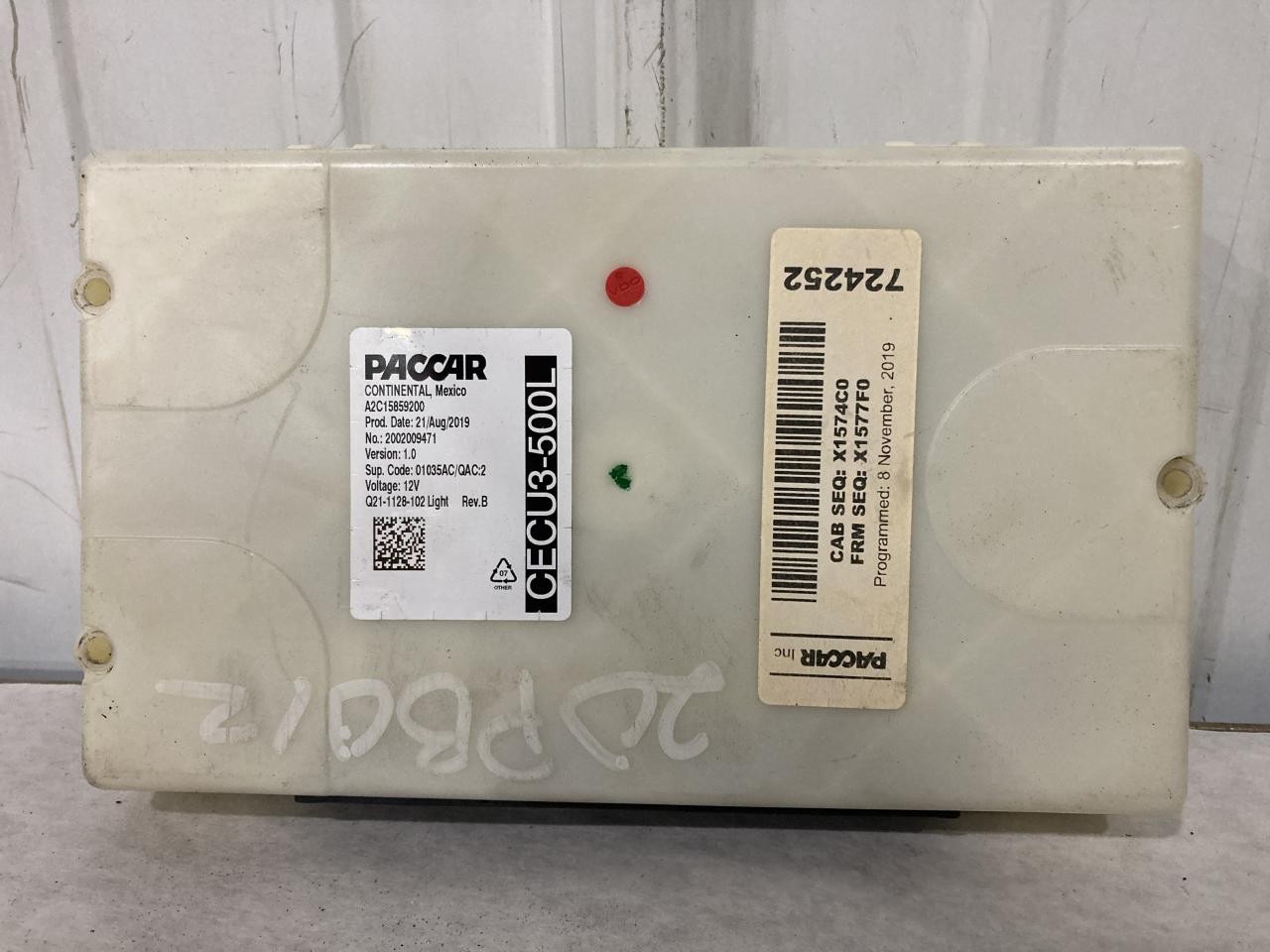 Peterbilt 579 Cab Control Module